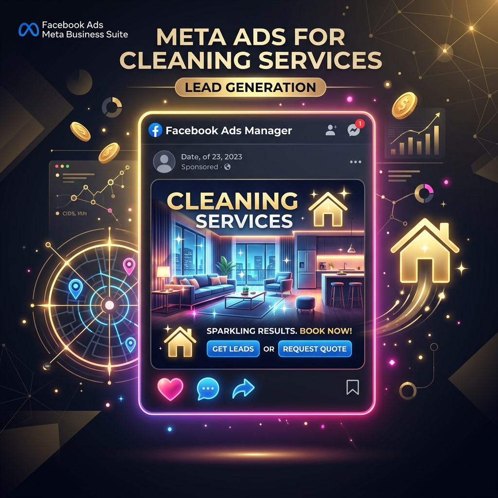 Meta Ads para Empresa de Limpeza nos EUA: Como Usar Facebook e Instagram para Gerar Orçamentos